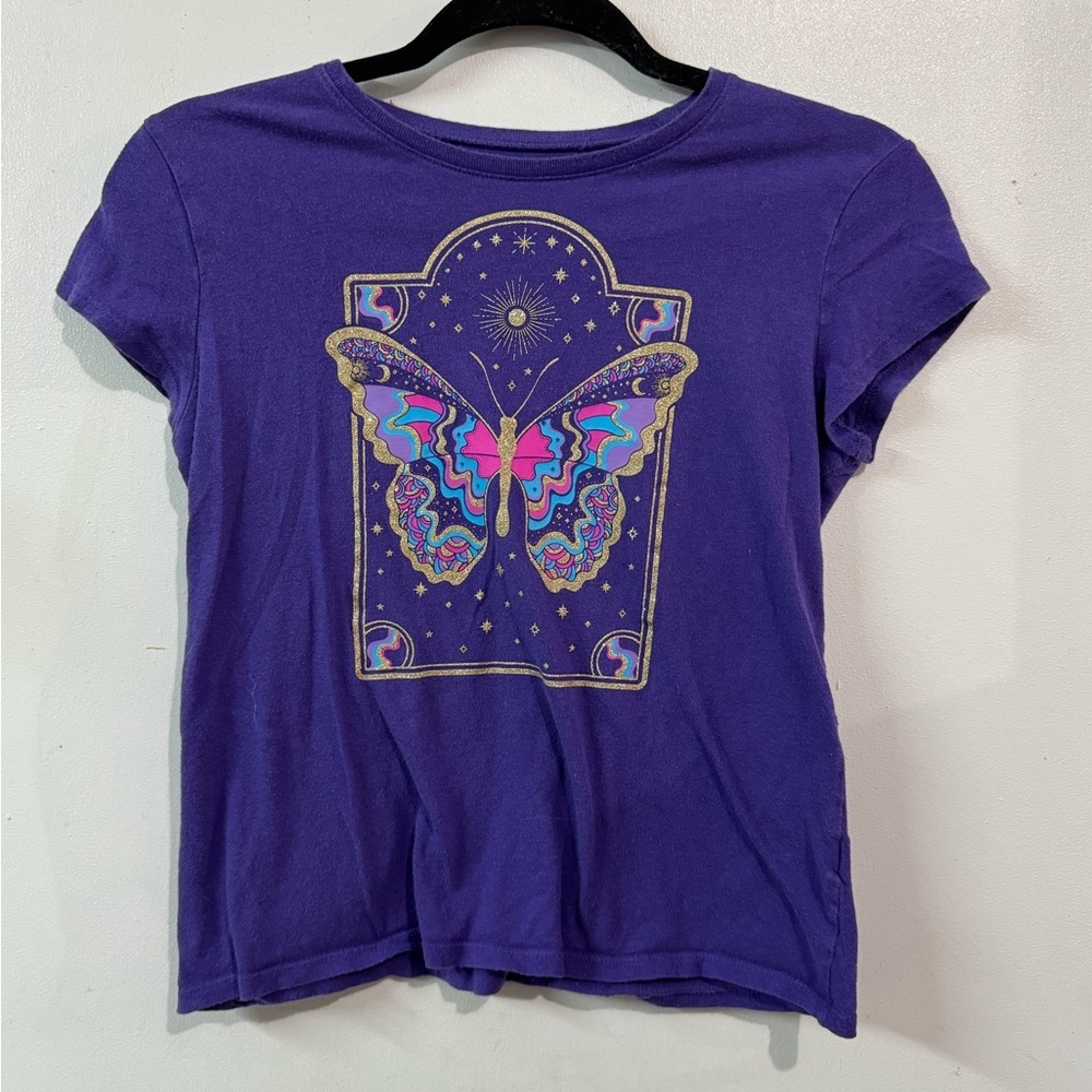 The Children's Place Purple Butterfly Tee